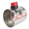 YINZHD OD51-250mm 201 Valvola serranda for condotto aria elettrico in acciaio inossidabile Condotti HVAC Serranda aria motorizzata HVAC AC220V DC12/24V Attuatore(OD 250mm,AC24V)