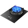GCGC Piano Cottura A Gas, Fornello A Gas 5,2 KW 13 Cavità Fuoco Violento Con Protezione Guasto Fiamma, Fornello A Gas GN/GPL Desktop E Incorporato For Casa Campeggio All'aperto(NG)