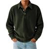 Generic Camicia a righe in velluto a coste retrò per autunno inverno da uomo, a maniche lunghe, comoda da indossare tutti i giorni, Verde militare, 4XL