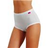 JADEA -Slip CULOTTA Vita Alta Donna in Cotone Modal Art. 787 - Confezione da 6 Pezzi - Disponibile nei Colori Bianco e Nero
