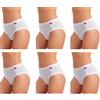 JADEA 6 slip donna vita alta JADEA art. 786 cotone elasticizzato (4, nero)
