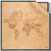 Alviero Martini 1A Classe Foulard stampa Geo Classic in seta 50 x 50 BLACK