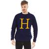 HARRY POTTER Maglione di Natale Maglione Blu Unisex Lavorato a Maglia
