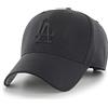 47 Brand MLB Los Angeles Dodgers cap B-MVPSP12WBP-BKE, Unisex cap with a Visor, Black, One Size EU