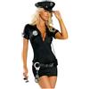 Eauptffy Donne Adulte In Pelle Artificiale，Costume Poliziotta Donna Gonna Poliziotto Stretto Vestito Sexy Camicetta Da Donna Natalizi Cosplay Abito Camicie Tecniche Cinta E Cappello