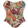 Generico Corsetto Donna Elegante Floral Pizzo Shapewear Corset Girdle Allenatore Di Vita Bustier Bodysuit For And Posture Supporto Stile Primavera Estate