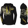 HOTSPOT DESIGN - Fishing Mania - Felpa con Cappuccio con Scritta Carpfishing, Pesca