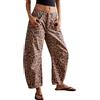 loveimgs Jeans da Donna Elasticizzati a Vita Media Barrel Vintage Larghi a Gamba Larga Cropped Pantaloni in Denim Y2k Baggy Boyfriend, Azzurro Chiaro, M
