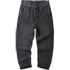 PHJTOMK Uomo Caldo Spesso Pesante Caldo Jeans Vintage Flanella Foderata Jeans Regular Workwear Jeans, Nero , 36