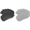 EZReplace Lenti di ricambio compatibili con occhiali da sole Rudy Project Fotonyk (lenti polarizzate) - Adatto per Rudy Project Fotonyk Frame (nero carbonio + metallo argento), Nero di carbonio e
