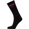 Guess Calzini da uomo con logo triangolare, confezione da 1, Nero , Taglia unica