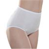EMMEBIVI Confezione da 3 Mutandina Donna Classico in 100% Cotone Filo di Scozia Costina 1:1 Colore Bianco. Capo in Cotone Realizzato Secondo Standard qualitativi dal 1995 Certificato di tracciabilità