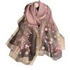 Generic Sciarpa lunga in lana di seta da donna, estiva, scialle avvolgente da spiaggia, hijab, Vedi Grafico 7, 190x70cm