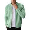 Eauptffy - Strickjacke da uomo con cerniera e colletto alto, in tessuto grosso, cardigan a maniche lunghe, sweatjacke, comoda, casual, golf, regular fit, giacca per le mezze stagioni, stile bomber