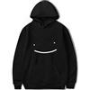 LKY STAR Dreamwastaken Dream Smile Merch Felpa con Cappuccio Uomo Donna Fashion Pullover Giacca a Maniche Lunghe con Tasche per