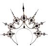 BLESSUME - Coroncina stile aureola da Vergine Maria, copricapo per costume di Halloween, Nero 3, 1 Count (Pack of 1)