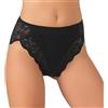 JADEA Slip Donna in Cotone, Offerta 9 Pezzi, Slip Donna Midi, Slip Donna con Pizzo 530 2990 (9 Pezzi Nero, 6)