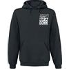 System Of A Down System Waves Uomo Felpa con Cappuccio Nero S 80% Cotone, 20% Poliestere Regular