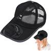 Fierudeng Cappello da Sole con Ventilatore, Cappello per Ventilatore Solare, Cappello da Baseball, Cappello da Sole, Cappello da Spiaggia Solare con Ventilatore di Raffreddamento, Berretto Sportivo a Blocco UV