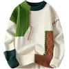 Juankrynord Uomo Inverno Pile Cotone Girocollo Allentato Dolcevita Maglione Maglia Casual Lavoro Sport Tops Fondo Maglia Allentato Maglione (Verde,L)