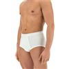 CAGI Confezione 2 Slip Uomo a Costina con Apertura Articolo 1200, Bianco, 7-SETTIMA (EU XXL - F 6 - USA XL - GB 40)