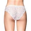 Infiore 6 Pezzi Slip Donna in Cotone con Eleganti Inserti in Pizzo a Vita Bassa Bianco 5/XL