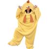 SHUOJIA Pigiama Unisex per Adulti, Costume Intero da Animale, Abbigliamento da Notte per Cosplay, Costume per Festa di Natale, da Pollo, da Halloween (Chicks (with Shoes),L)