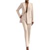 HAOLEI Tailleur Ufficio Donna Eleganti Pantaloni e Giacca da Cerimonia Curvy Blazer Offerte Lampo Blazer a Maniche Lunghe Tuta Elastici in Vita Set di Abiti in Tinta Unita Pantalone Giacche Suit 2024 Offerte