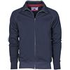 CHEMAGLIETTE! Felpa da Lavoro Maglia Felpata Cotone con Zip Intera Tasche Zip Payper Panama +, Colore: Navy, Taglia: M