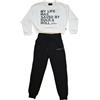 John Richmond - Completo Felpa Pantalone Carrut, Nero Bianco, Bambina, Ragazza, 14 Anni
