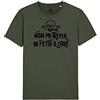 WARTSHIRT Maglietta Teschio Arditi Non Mi Trema in Petto Il Core Motto Arditi Skull T-Shirt (Battle Green, XL)