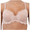 LORMAR 1 Pezzo Reggiseno Donna Favoloso Balconcino in Pizzo con Ferretto - Coppa C, Nero 2
