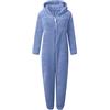 GMQWRK Pigiama intero da donna in pile con cerniera, con cappuccio e tasche per l'autunno e l'inverno, caldo, per la casa, per il salotto, taglie forti, morbido, confortevole, a maniche lunghe, tuta