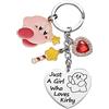 Melix Home Kirby Merch, portachiavi carino con personaggi dei videogiochi, regalo per adolescenti, ragazze, figlia, donne, regalo di compleanno, Portachiavi Kirby, M