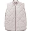 Generic Gilet trapuntato foderato con cerniera completa da uomo, casual, antivento, invernale, da lavoro, Serpa, per uomo, beige, taglia 3XL