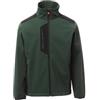 Ergos Workwear Payper GALWAY Giacca da lavoro uomo bicolore tessuto soft-shell 3 strati chiusura zip tasche laterali (Rosso/Nero-M)