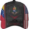 456 Cappellino da Baseball Stemma del Venezuela E Bandiera Americana Cappello da Sole per Estate Moda Cappellini Casuali Casuale Sport Baseball cap Regalo