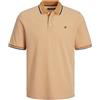 JACK & JONES Jprbluwin Polo Ss Noos, Polo Uomo, Nugget/Fit:reg. W. White, L