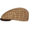 Alfonso D´Este Coppola 4 Panel HoundstoothD'Este Uomo - Made in Italy Cotton cap Cappello Piatto con Visiera, Fodera Inverno Autunno/Inverno - XL (60-61 cm) Beige