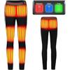 YURCI Intimo Termico Invernale da Uomo Riscaldato, Leggings Riscaldati Lavabili, 3 Livelli di Temperatura, Comodi Pantaloni Elettrici Riscaldati Tramite USB per L'escursionismo, Il Campeggio