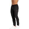 BE BOARD 1 Pezzo Pantalone Uomo, Pantalone Lungo Sportivo con Polsino, in Morbido Cotone Jersey con Logo, Taglie Standard e Calibrate, Casual e Confortevole, Nero, XL
