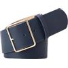 HLHLH Cintura in pelle, cinture da donna in pelle rossa nera, cinture a vita alta, cinture a corsetto for cappotto da donna nero verde(Navy Blue)