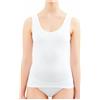generico 3-6 Pezzi Canotta Intima Liscia 100% Cotone Mercerizzato Spalla Larga Canottiera Intima Donna in Cotone Leggero, Top Donna Spalla Larga Liscia 23-14 (XXL, 6 PEZZI BIANCO)