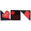 Happy Socks Heart You 2-Pack Gift Set Calzini, Nero, 4-11 (Manufacturer Size:41-46) Uomo