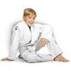 GREEN HILL JUDOGI Junior Beginner 350g/m2 Kimono Divisa Bianco Blu Judo GI JU Jitsu Unisex (170, Bianco)