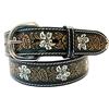 CHARRO El E0209 Cintura Country Western in Vera Pelle (girovita 105 cm)
