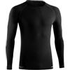 LURBEL Merino Lite Long Sleeves, Maglietta in lana, maglietta termica, maglietta interna, maglietta a maniche lunghe, maglietta leggera. Uomo, Nero , XL