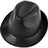 ZMNKH Berretto Fedora Unisex Classico Cappello Panama Stile Vintage Cappello Jazz in Pelle per Uomo Donna