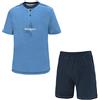 Navigare Pigiama/Homewear Manica Corta Cotone Jersey Art.140773 (Bluette Melange - 48 / M)