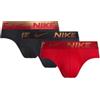 NIKE Hip Brief 3Pk Color Multi, Size Small 622 - Multi Small